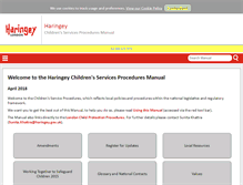 Tablet Screenshot of haringeychildcare.proceduresonline.com