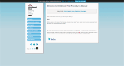 Desktop Screenshot of childhoodfirst.proceduresonline.com