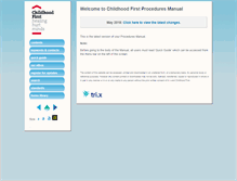 Tablet Screenshot of childhoodfirst.proceduresonline.com