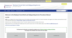 Desktop Screenshot of blackpoolchildcare.proceduresonline.com