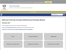 Tablet Screenshot of cityoflondonadults.proceduresonline.com