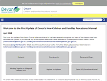 Tablet Screenshot of devonchildcare.proceduresonline.com