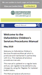 Mobile Screenshot of oxfordshirechildcare.proceduresonline.com