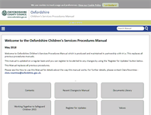 Tablet Screenshot of oxfordshirechildcare.proceduresonline.com
