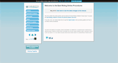 Desktop Screenshot of eastridingchildcare.proceduresonline.com