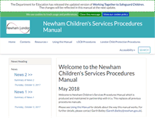 Tablet Screenshot of newhamchildcare.proceduresonline.com