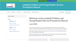Desktop Screenshot of lambethchildcare.proceduresonline.com